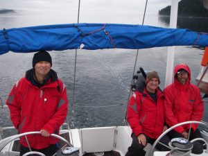 Yachting in heavy weather in Vancouver