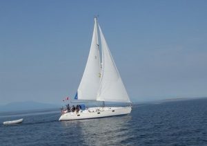 The comfortable sailing Beneteau 40 Yacht Rental with full accommodations. I